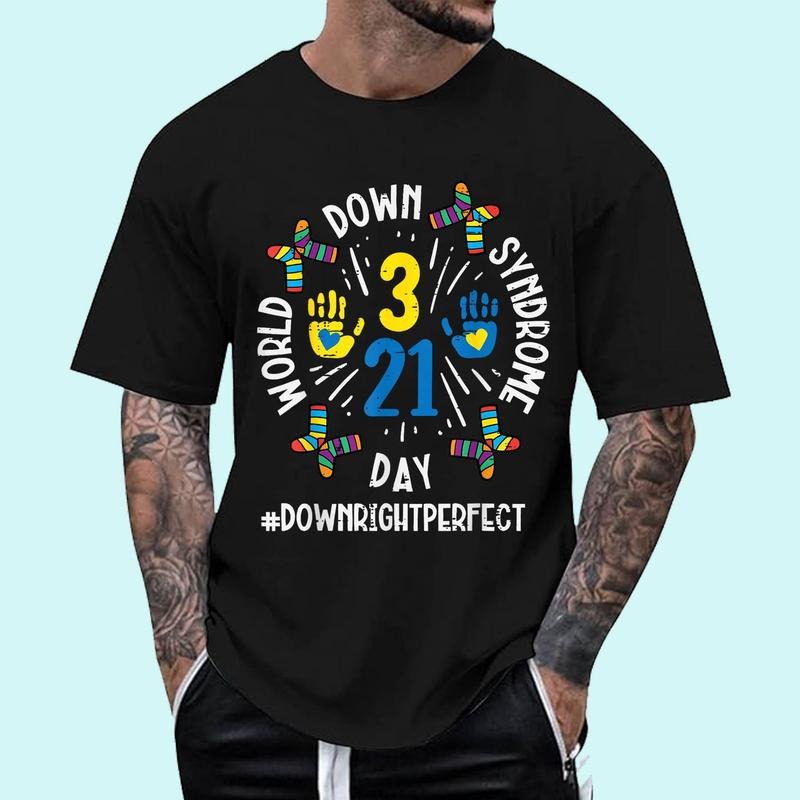 [100% Cotton Shirt] World Down Syndrome Day 321 Awareness Support Men Women Unisex T-Shirt Hoodie, Sweatshirt | DripVista.com