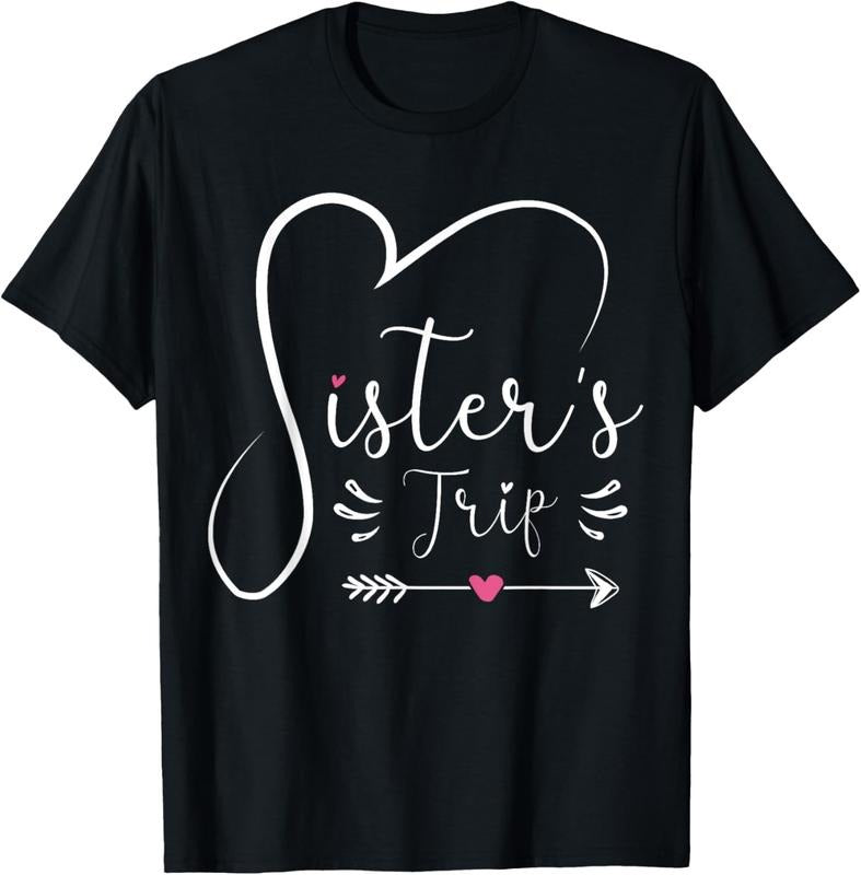 100% Cotton Sisters Trip 2024 Shirt Girls Road Trip 2024 Vacation Lovers T-Shirt Hoodie, Sweatshirt | DripVista.com