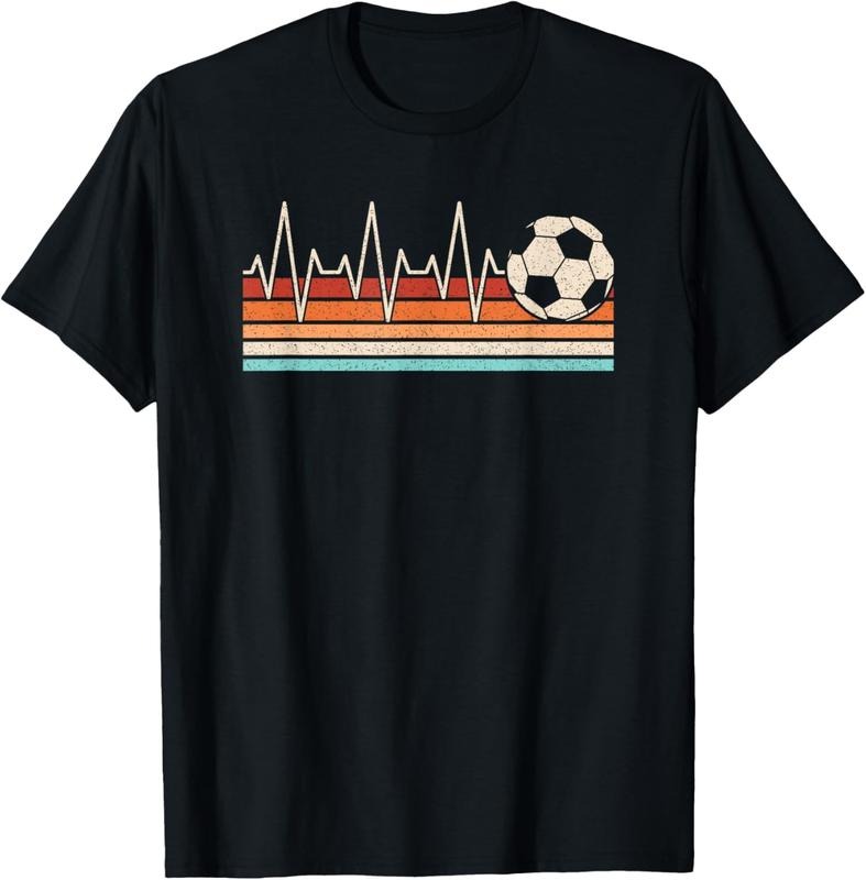 100% Cotton Soccer Heartbeat Soccer Ball Soccer Player Men Women  T-Shirt Hoodie, Sweatshirt | DripVista.com