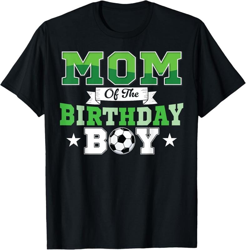 100% Cotton Soccer Mom Birthday Boys Party Family Matching T-Shirt Hoodie, Sweatshirt | DripVista.com