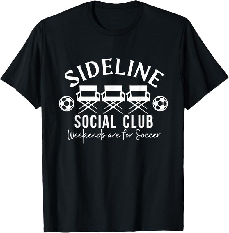 100% Cotton Soccer Mom Dad Sideline Social Club Matching Soccer Family T-Shirt Hoodie, Sweatshirt | DripVista.com