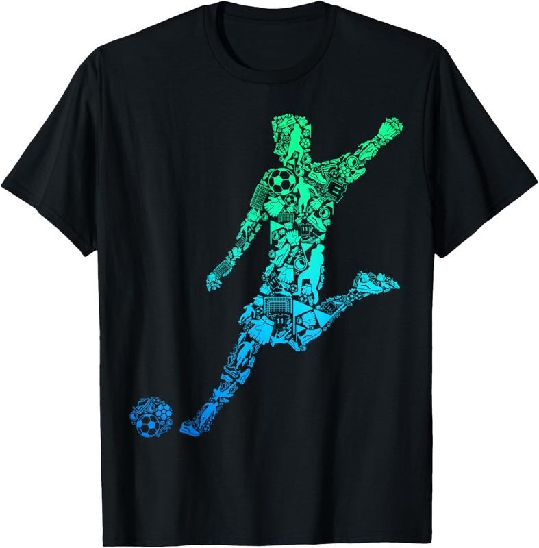 100% Cotton Soccer Player Boys  Youth Men T-Shirt Hoodie, Sweatshirt | DripVista.com