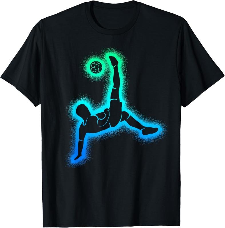 100% Cotton Soccer Player Game  Boys Men Soccer T-Shirt Hoodie, Sweatshirt | DripVista.com