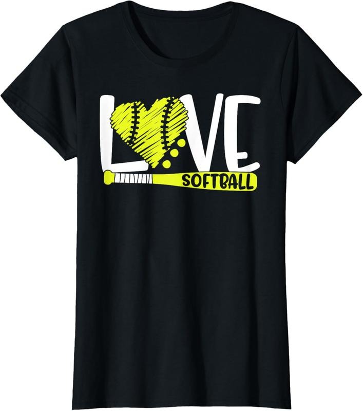 100% Cotton Softball Graphic Saying Shirts for Teen Girls and Women T-Shirt Hoodie, Sweatshirt | DripVista.com