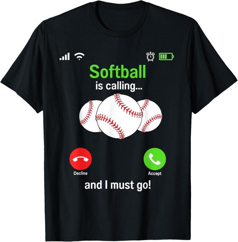 100% Cotton Softball is calling - Softball Player Coaches Team Softball T-Shirt Hoodie, Sweatshirt | DripVista.com