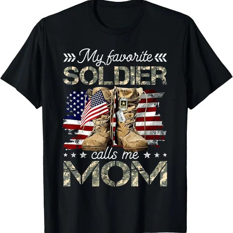 100% Cotton Soldier Mom Army Mom Army Graduation Mom T-Shirt Hoodie, Sweatshirt | DripVista.com