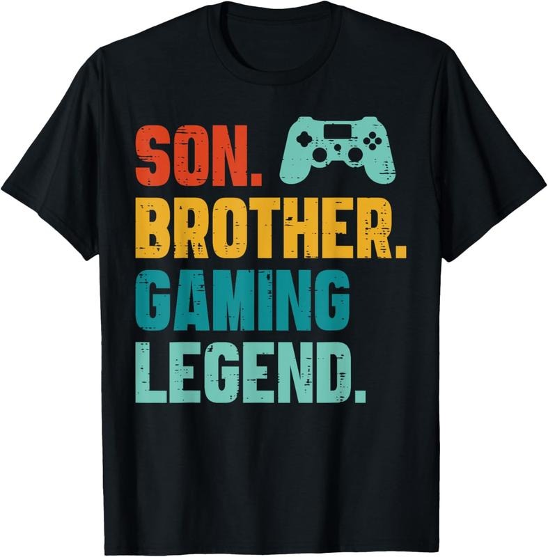 100% Cotton Son Brother Gaming Legend Retro Gamer Boys  Men Youth T-Shirt Hoodie, Sweatshirt | DripVista.com
