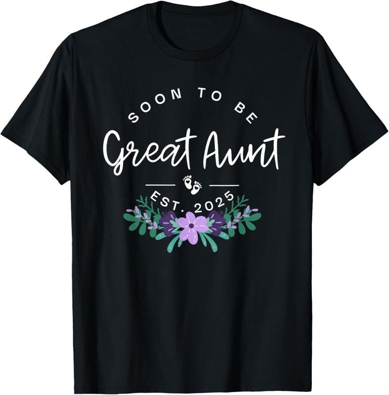 100% Cotton Soon To Be Great Aunt 2025 New  Pregnancy Announcement T-Shirt Hoodie, Sweatshirt | DripVista.com
