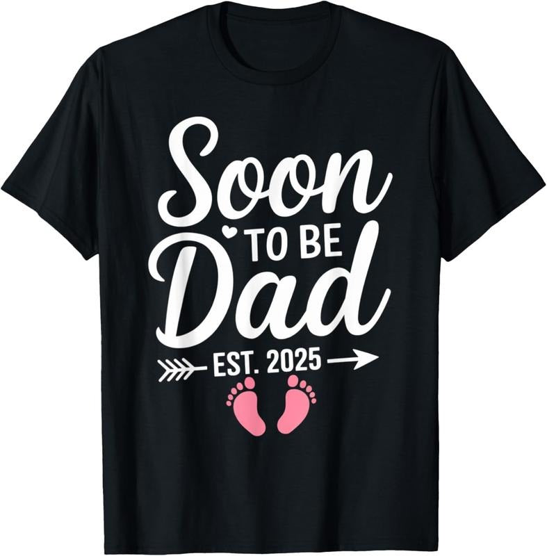 100% Cotton Soon to Be Dad 2025 Pregnancy Announcement Est 2025 Loading T-Shirt Hoodie, Sweatshirt | DripVista.com