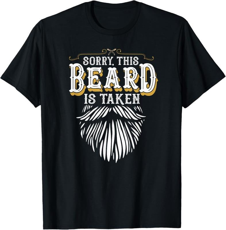100% Cotton Sorry This Beard is Taken Country Retro Valentines Day Gift T-Shirt Hoodie, Sweatshirt | DripVista.com