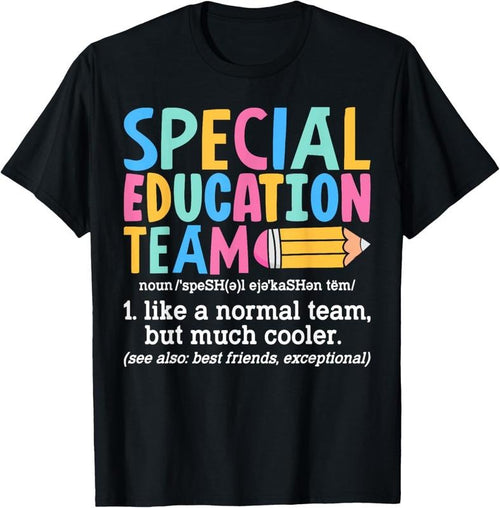 100% Cotton Special Education Team Definition Retro Ed Team Crew Teacher T-Shirt Hoodie, Sweatshirt | DripVista.com