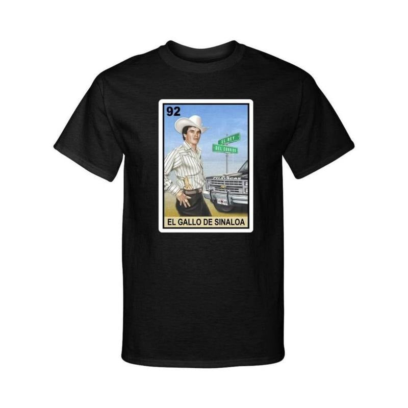 100% Cotton Summer Lightsaber brand Shirts Chalino Sanchez 'Superhero team Gallo Breathing styles Sinaloa' Lightsaber...