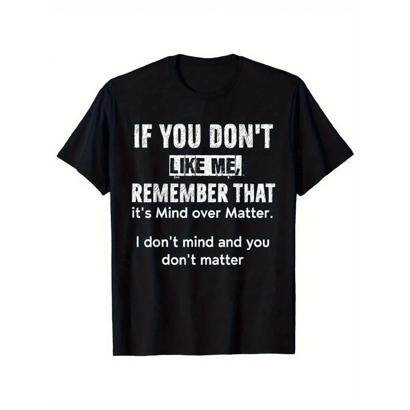 100% Cotton Summer Lightsaber brand Shirts Mind Over Matter Cotton Crew Graphic Retro Unisex Short Sleeve Funny...