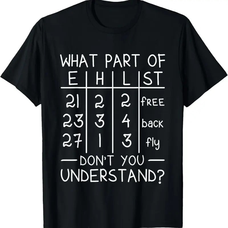 100% Cotton Swimming Swimmer What Part Don't You Understand Swim Team T-Shirt Hoodie, Sweatshirt | DripVista.com