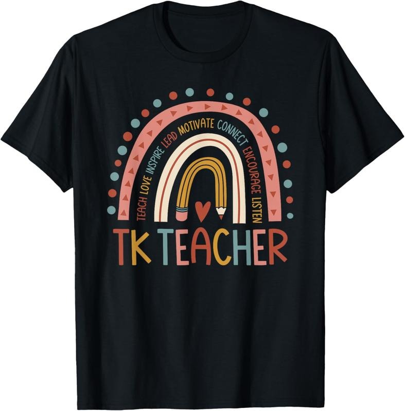 100% Cotton TK Teacher Back To School Teacher T-Shirt Hoodie, Sweatshirt | DripVista.com