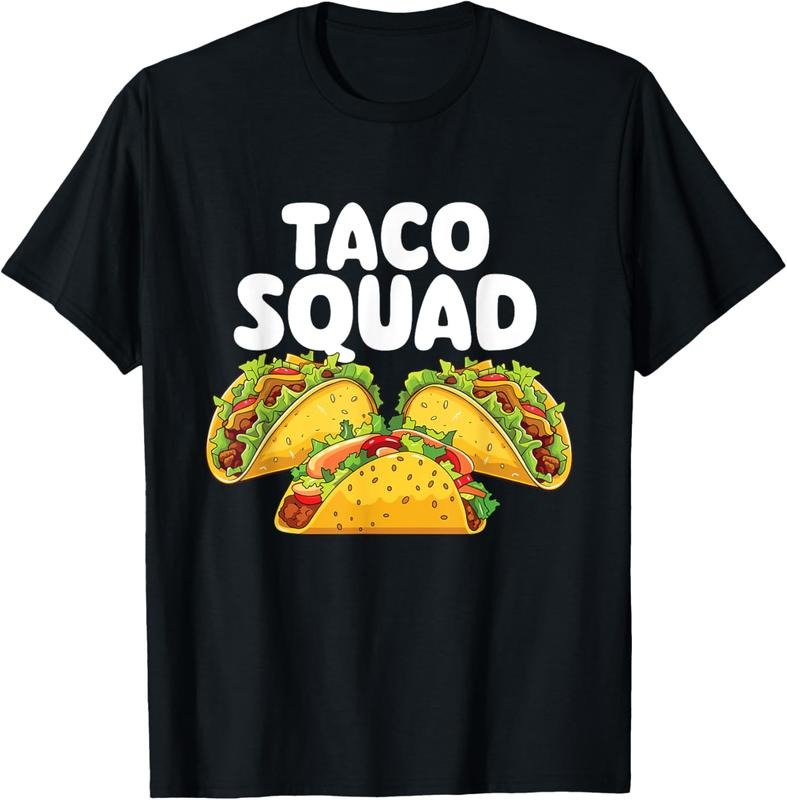 100% Cotton Taco Squad - Taco Lover Mexican Food Taco Tuesday T-Shirt Hoodie, Sweatshirt | DripVista.com