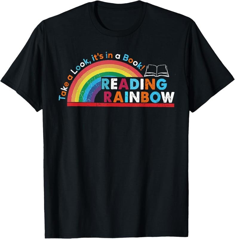 100% Cotton Take A Look A Book Vintage Reading Librarian rainbow T-Shirt Hoodie, Sweatshirt | DripVista.com