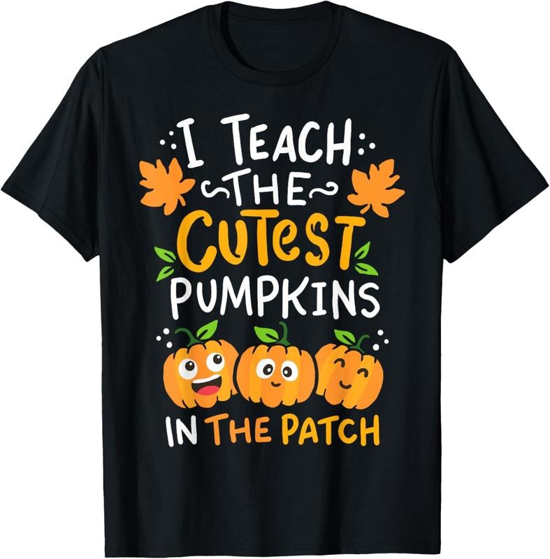 100% Cotton Teacher Halloween Pre-K Teacher Kindergarten Cutest Pumpkins T-Shirt Hoodie, Sweatshirt | DripVista.com