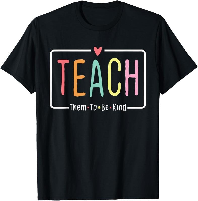 100% Cotton Teacher Life School Anti Bullying Teach Them To Be Kind Cute T-Shirt Hoodie, Sweatshirt | DripVista.com