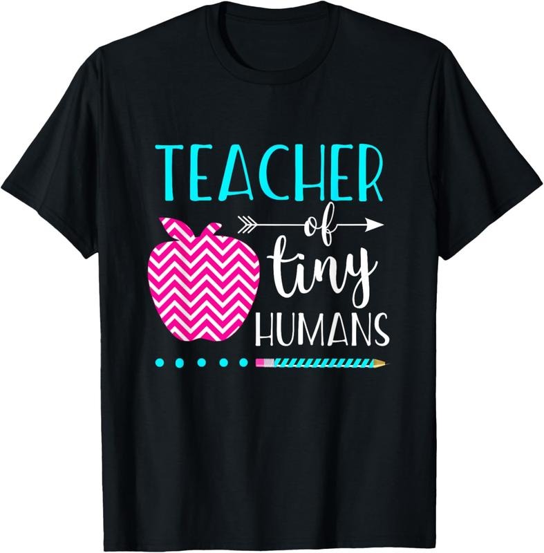 100% Cotton Teacher of Tiny Humans Preschool Pre K Kindergarten Teacher T-Shirt Hoodie, Sweatshirt | DripVista.com