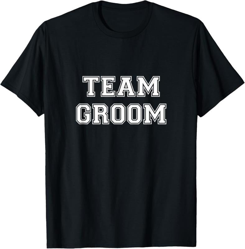 100% Cotton Team Groom Matching Bachelor Party Wedding T-Shirt Hoodie, Sweatshirt | DripVista.com