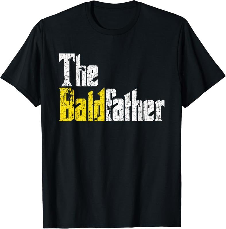 100% Cotton The Baldfather Funny Birthday for Bald Men T-Shirt Hoodie, Sweatshirt | DripVista.com