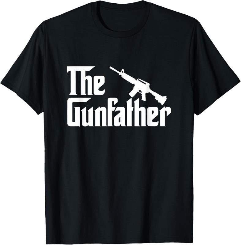 100% Cotton The Gun Father T-Shirt Funny Gun Owner Shirts For Dad T-Shirt Hoodie, Sweatshirt | DripVista.com