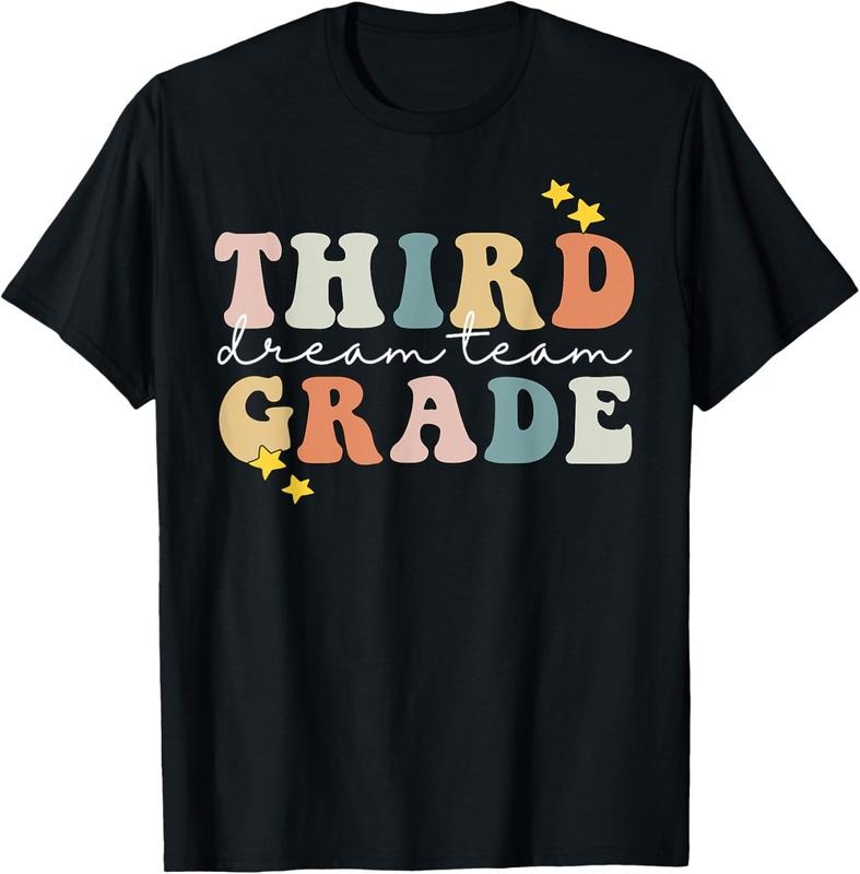 100% Cotton Third Grade Dream Team Teacher Students 100th Day of School T-Shirt Hoodie, Sweatshirt | DripVista.com
