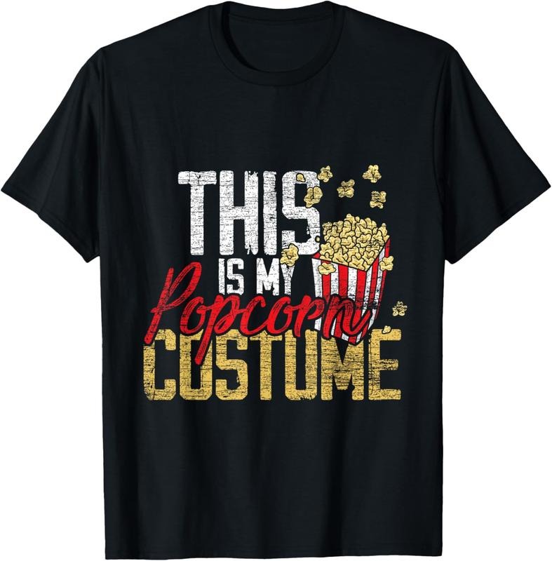 100% Cotton This Is My Popcorn Costume T-Shirt Hoodie, Sweatshirt | DripVista.com