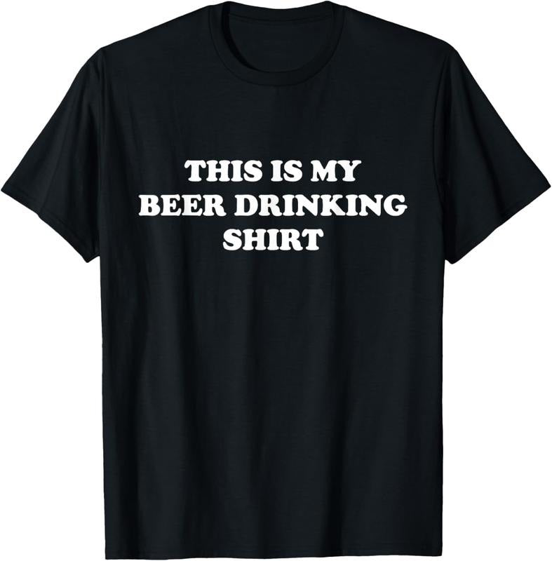 100% Cotton This is My BEER DRINKING Shirt | Funny - Graphic T-Shirt