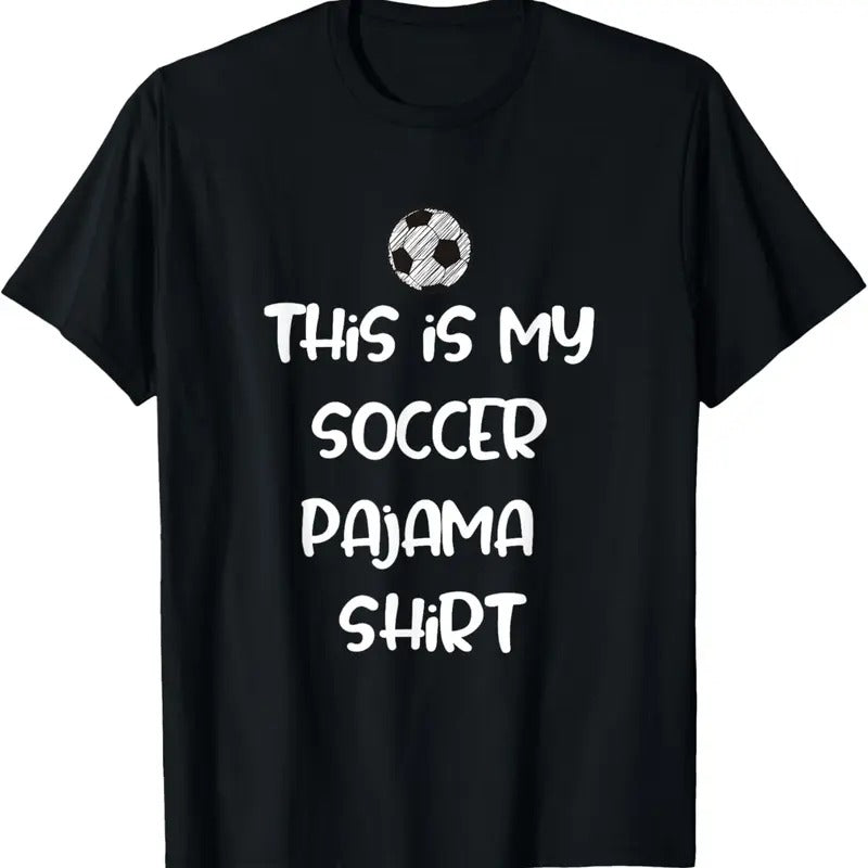 100% Cotton This is My Soccer Pajama Shirt for Players Teens Boys Girls T-Shirt Hoodie, Sweatshirt | DripVista.com