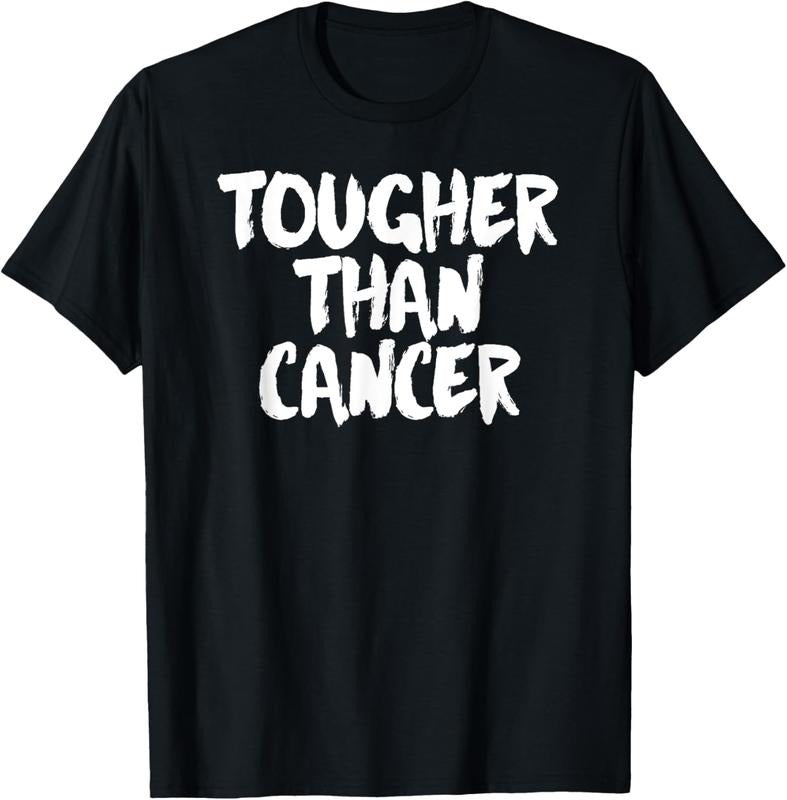 100% Cotton Tougher Than Cancer | Cancer Survivor Gift T-Shirt Hoodie, Sweatshirt | DripVista.com
