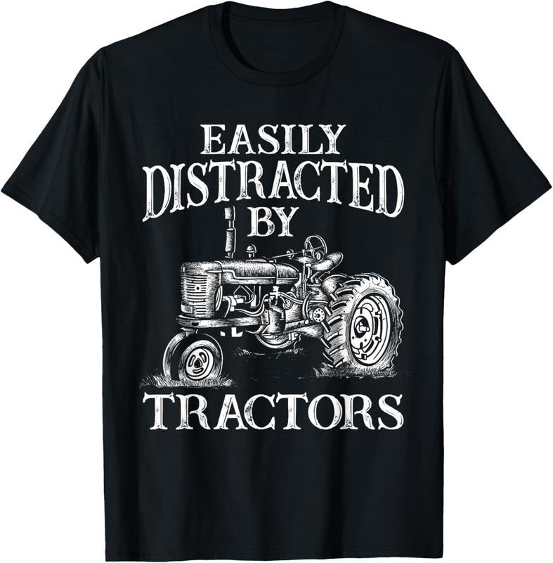 100% Cotton Tractor Art For Men Women Farming Agriculture Farmer Truck T-Shirt Hoodie, Sweatshirt | DripVista.com