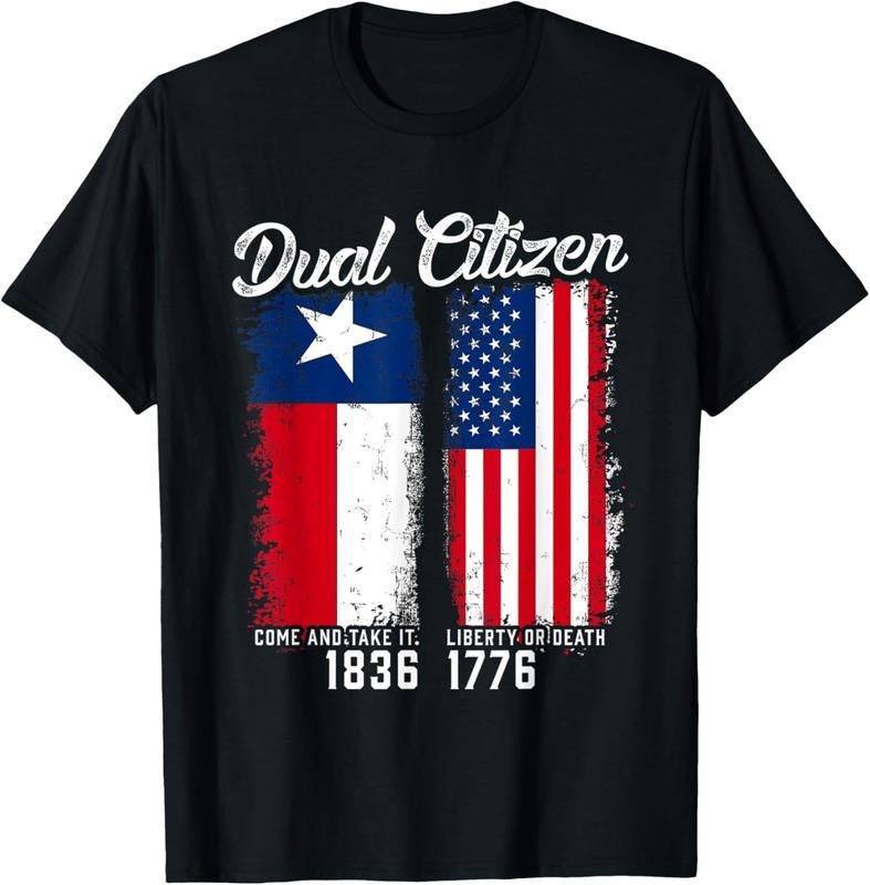 100% Cotton True Texan Dual Citizen Love Texas And America T-Shirt Hoodie, Sweatshirt | DripVista.com