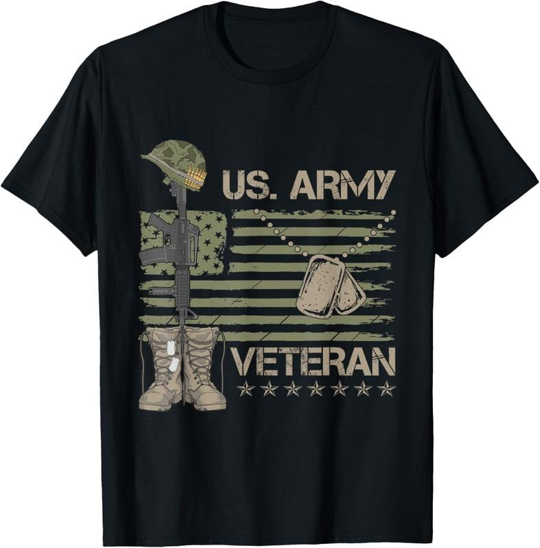 100% Cotton U.S. Army Veteran Flag T-Shirt Hoodie, Sweatshirt | DripVista.com