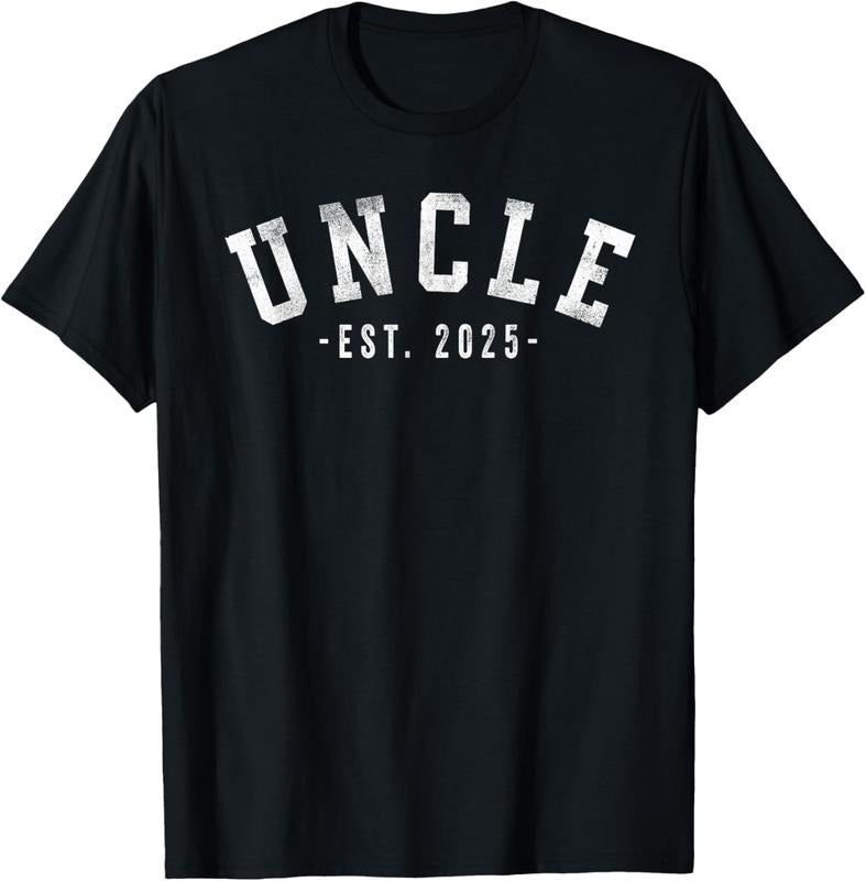 100% Cotton Uncle 2025 Uncle To Be New Uncle Gifts Classic Bold Font T-Shirt Hoodie, Sweatshirt | DripVista.com