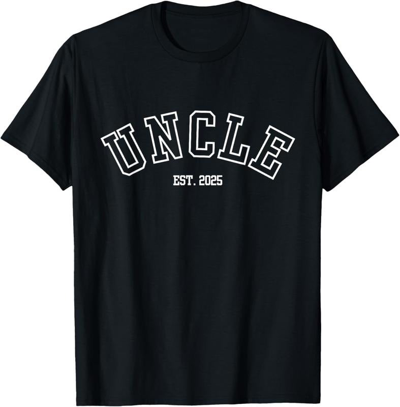100% Cotton Uncle Est. 2025 New Uncle Announcement T-Shirt Hoodie, Sweatshirt | DripVista.com