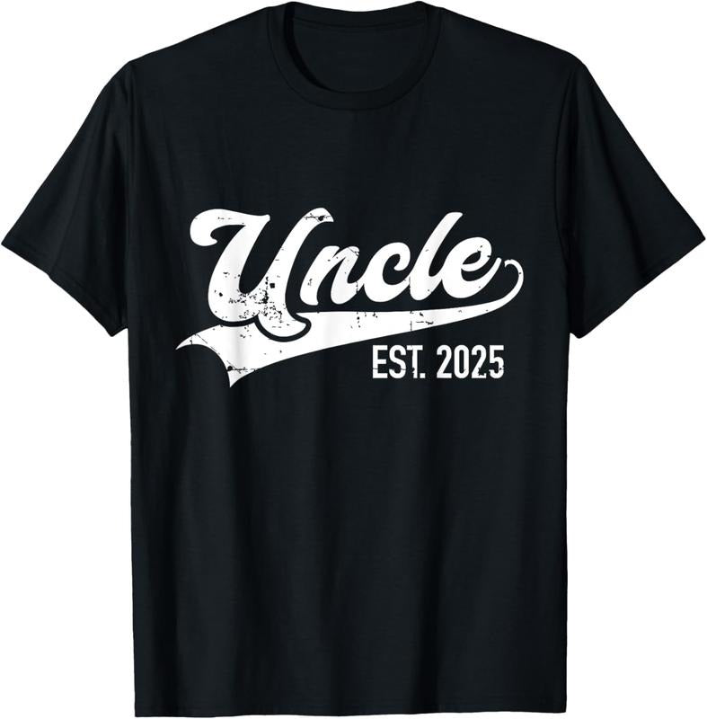 100% Cotton Uncle est. 2025 for pregnancy announcement T-Shirt Hoodie, Sweatshirt | DripVista.com