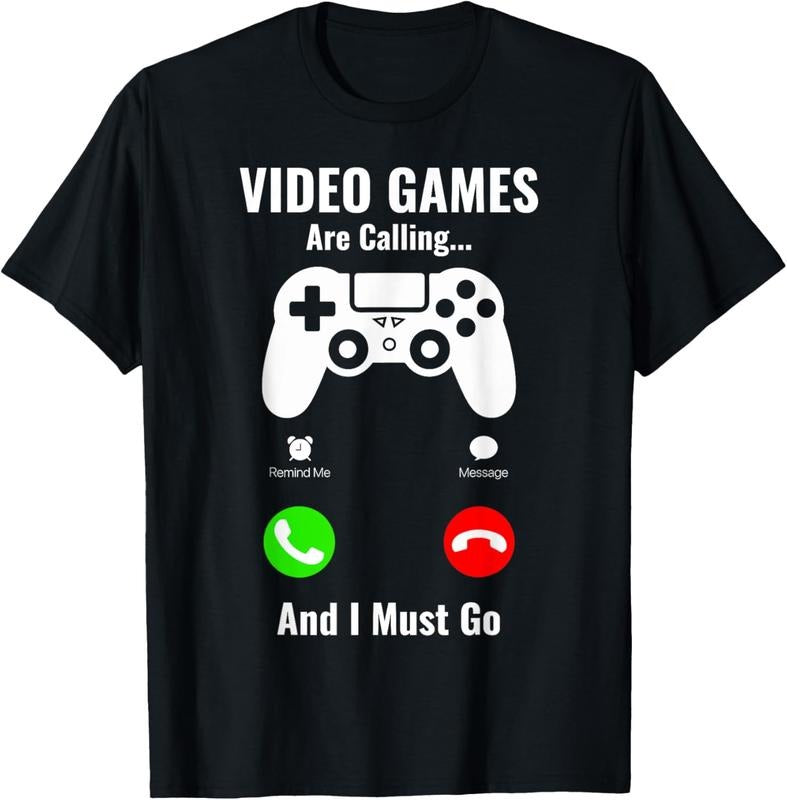 100% Cotton Video Games Are Calling And I Must Go T-Shirt Hoodie, Sweatshirt | DripVista.com