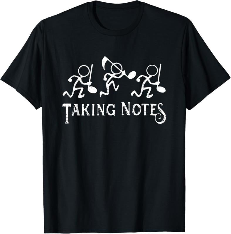 100% Cotton Vintage Musical Taking Notes Music Lovers Teachers Funny T-Shirt Hoodie, Sweatshirt | DripVista.com