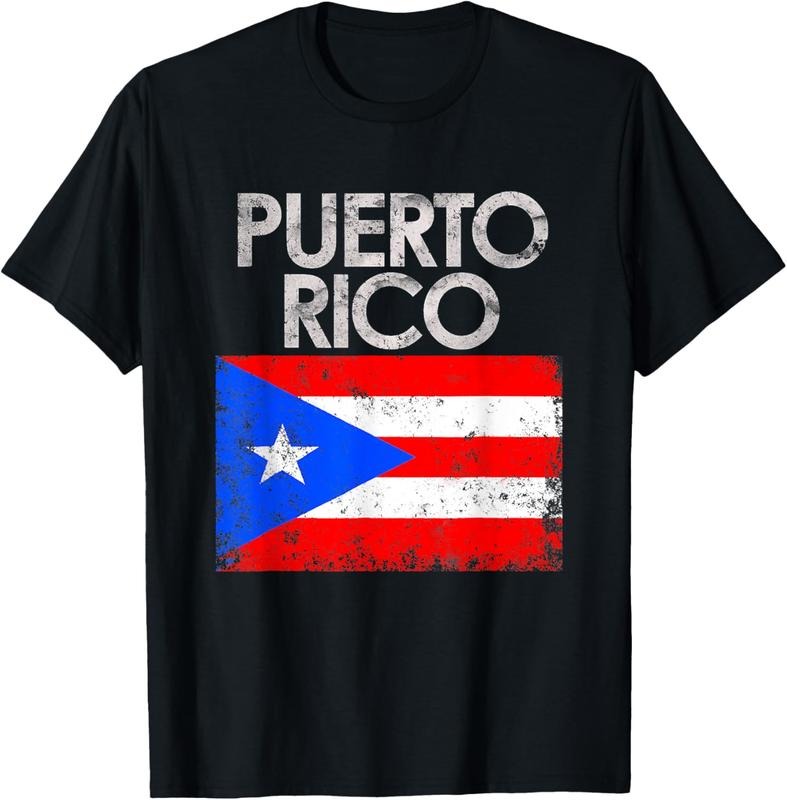 100% Cotton Vintage Puerto Rico Puerto Rican Flag Pride T-Shirt Hoodie, Sweatshirt | DripVista.com
