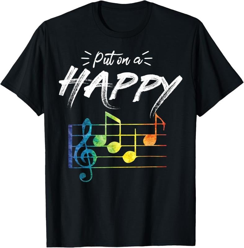 100% Cotton Vintage Put On Smiling Faces Music Lover Pun Tee Shirt Gift T-Shirt Hoodie, Sweatshirt | DripVista.com