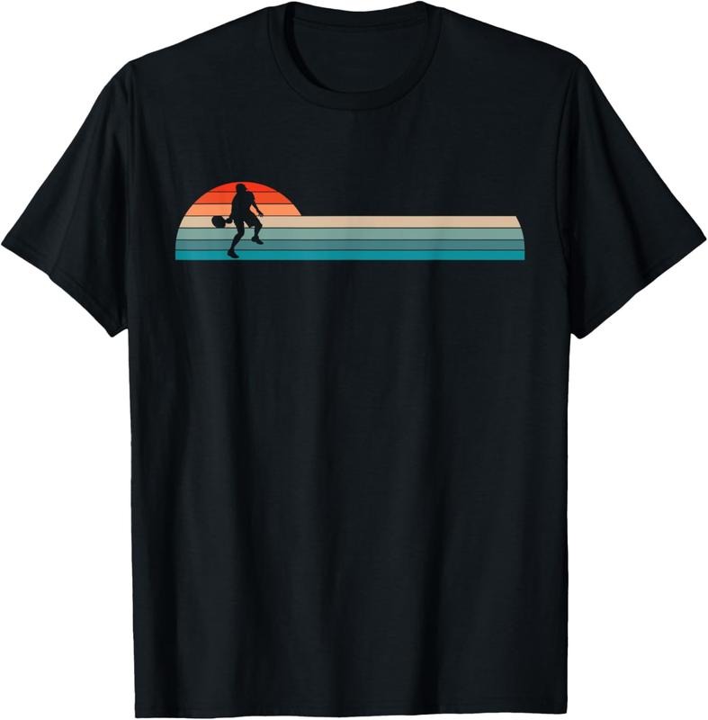100% Cotton Vintage Retro Pickleball Player T-Shirt