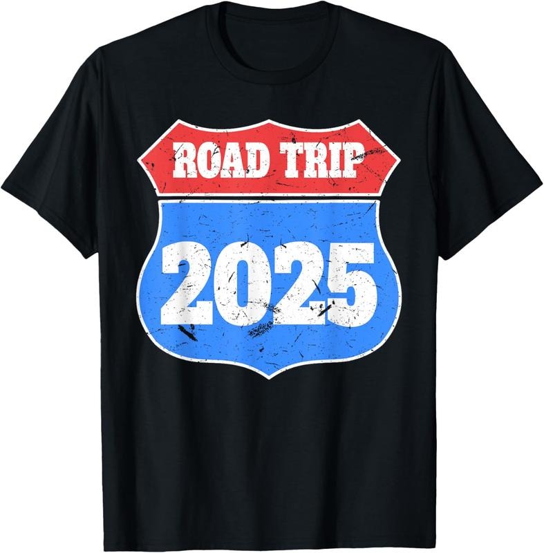 100% Cotton Vintage Road Trip 2025 Travel Men Women  Gift T-Shirt Hoodie, Sweatshirt | DripVista.com
