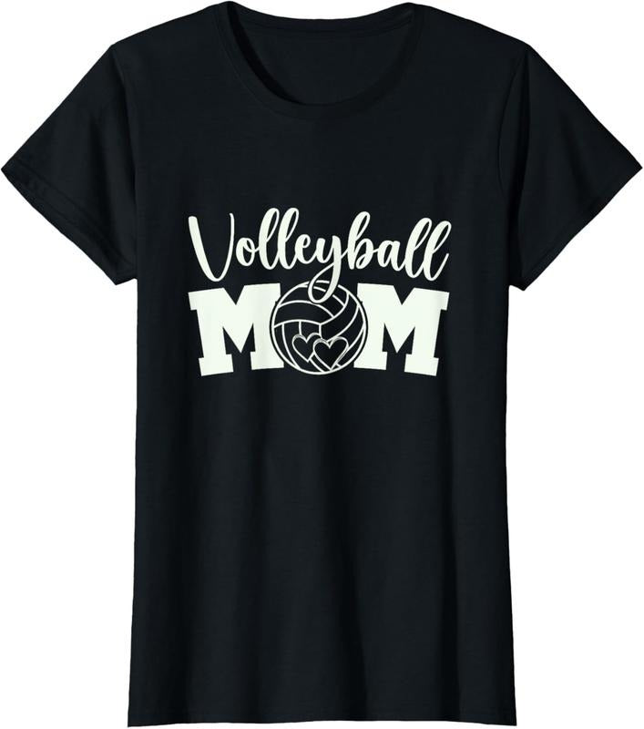100% Cotton Volleyball Mom Cute Mom Life Volleyball Practice Cheer Mom T-Shirt Hoodie, Sweatshirt | DripVista.com