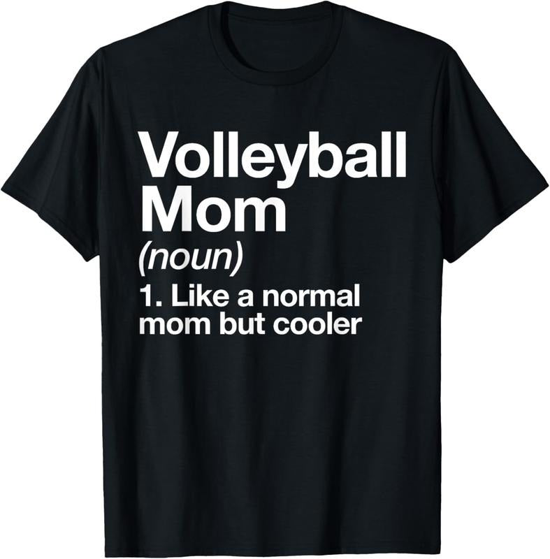 100% Cotton Volleyball Mom Definition Funny & Sassy Sports T-Shirt Hoodie, Sweatshirt | DripVista.com