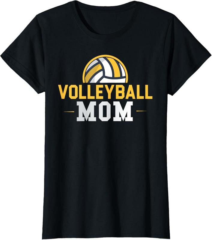 100% Cotton Volleyball Mom Gift Funny Sports Mom Mothers Day T-Shirt Hoodie, Sweatshirt | DripVista.com