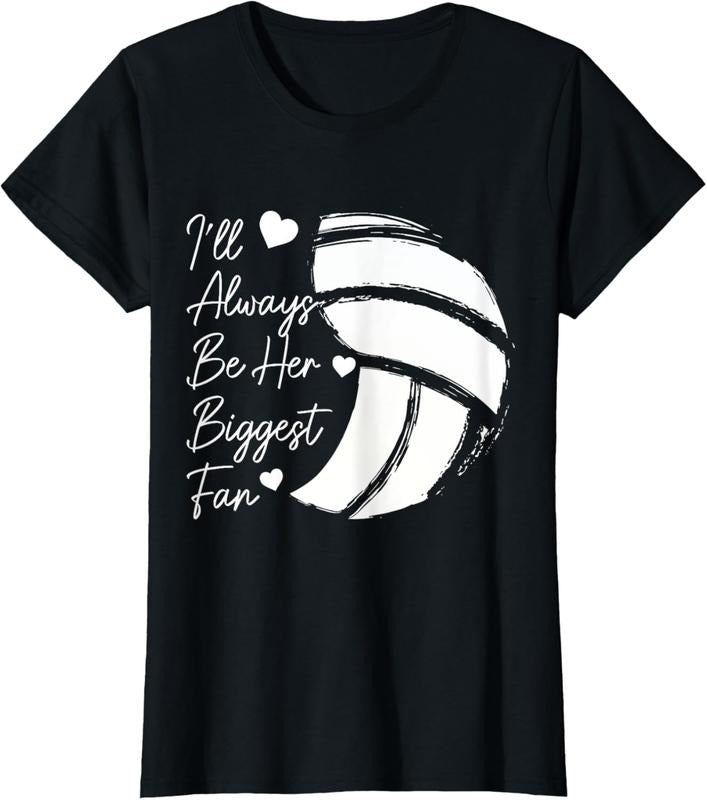 100% Cotton Volleyball Mom Her Biggest Fan Volleyball Daughter T-Shirt Hoodie, Sweatshirt | DripVista.com
