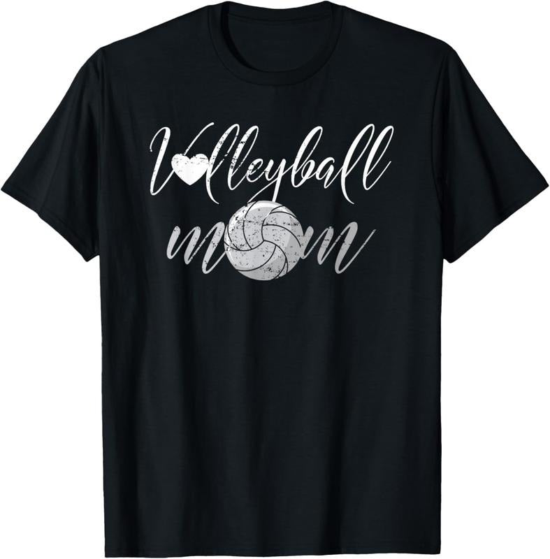 100% Cotton Volleyball Mom Volleyballer Mother's Day T-Shirt