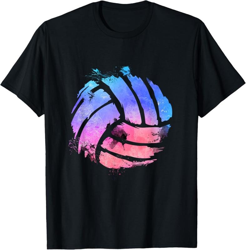 100% Cotton Watercolor Volleyball Lover - Beach Volleyball Player T-Shirt Hoodie, Sweatshirt | DripVista.com